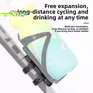 Bộ chuyển đổi gắn bình nước xe đạp Bộ chuyển đổi Gel silicon Băng ấm đun nước Dây đeo lồng Cột yên Khung nĩa Cài đặt Bộ chuyển đổi giá đỡ [MỚI]