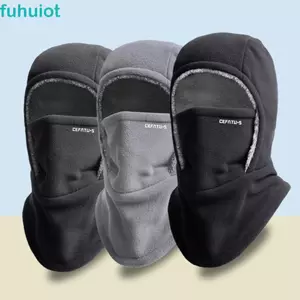 Mũ đi xe đạp FUHUIOT Balaclava, Mũ và mũ ấm áp chống gió chống lạnh, Bảo vệ cổ Làm dày nhiệt Lông cừu Trượt tuyết Mũ chống gió Trượt tuyết