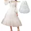 IAPPORTUNIA Petticoat, Không có vòng Gothic Underskirt Crinoline, Thời trang màu trắng thoáng khí Cosplay Ball Gown Petticoats Đầm dự tiệc