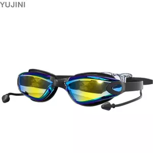 Kính bơi mùa hè YUJINI, Kính mắt bơi chống nước HD, Kính bơi lội silicon có thể điều chỉnh chống sương mù sáng tạo dành cho nam nữ