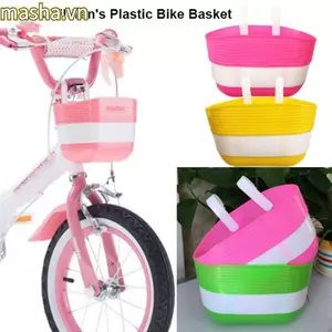 Túi Xe Đạp, Phụ Kiện Nhựa Giỏ Xe Đạp Trẻ Em, Chất Lượng Cao Dễ Dàng Lắp Đặt Xe Ba Bánh Trước Giỏ Xe Đạp Leo Núi Phụ Kiện