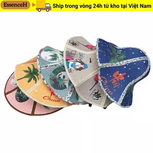 ESSENCEH Mũ Rơm Di Động Xuân Hè Tấm Che Nắng Lớn Mũ Chống Tia UV Mũ Chống Nắng