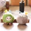 HFTOY 1 Cái Mới Dễ Thương Dừa Sang Trọng Móc Khóa Nhỏ Pandent Trẻ Em Nhồi Bông Đồ Chơi Búp Bê Cho Trẻ Em Quà Tặng ~