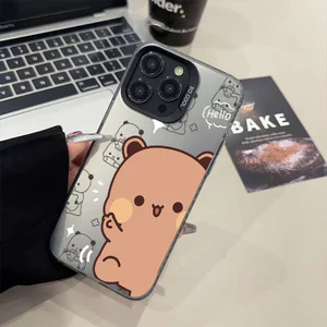 Ốp lưng iPhone họa tiết gấu IMD phù hợp cho iPhone 17 16 15 14 13 12 11 Pro Max Plus X Xr Xs Max 7 8 Plus