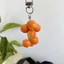 QEARY Berry Túi Charm, Chunky Hạt Thực Tế 3D Trái Cây Đỏ Móc Chìa Khóa, Trang Sức Trái Cây Dễ Thương Acrylic Bền Phong Cách Handmade Nhẫn Nhựa Nhẹ Sinh Nhật