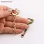 # HB # 10 Chiếc Móc Khóa Trái Tim Hợp Kim Độc Đáo Mặt Dây Chuyền Hình Trái Tim Khóa Cho Các Dự Án DIY.