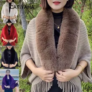 CATIYAHA Khăn choàng đan Áo choàng cưới Váy dạ hội ấm áp mùa đông