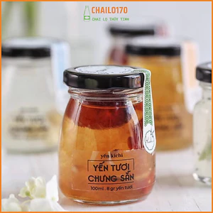 Hũ sữa chua nắp thiếc 100-150-200ml, hũ thủy tròn nắp thiếc chưng yến, sữa chua, đựng mứt, gia vị,lọ trang trí chailo170