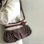Túi đeo vai xếp li chấm bi Thiết kế thích hợp kiểu cổ điển dễ thương phù hợp với người đi lại dưới cánh tay