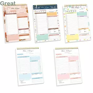 Tờ lập kế hoạch TUYỆT VỜI, Sổ tay 52 Sổ ghi chú hàng ngày, 2025 Spring-Bound A5 Size Phụ kiện văn phòng phẩm Lập kế hoạch hàng tuần cho học sinh