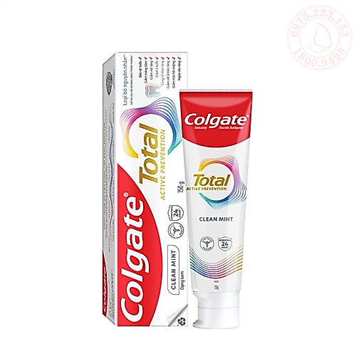 Kem Đánh Răng Colgate Total - Sạch Sâu Bảo Vệ Ngăn Ngừa 8 Vấn Đề Răng Miệng 150g
