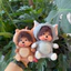 HK1 MONCHHICHI Plushie Tom và Jerry Sang Trọng Móc Khóa Mini Trang Phục Búp Bê Túi Charm Mặt Dây Chuyền Quà Tặng KH1