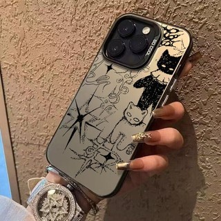 Ốp lưng iPhone Mèo đen cho 17 16 15 14 13 12 11 Pro Pro Max 6 6S 7 8 Plus X XS XR XS Max SE 2020 2022 Ốp lưng TPU mềm