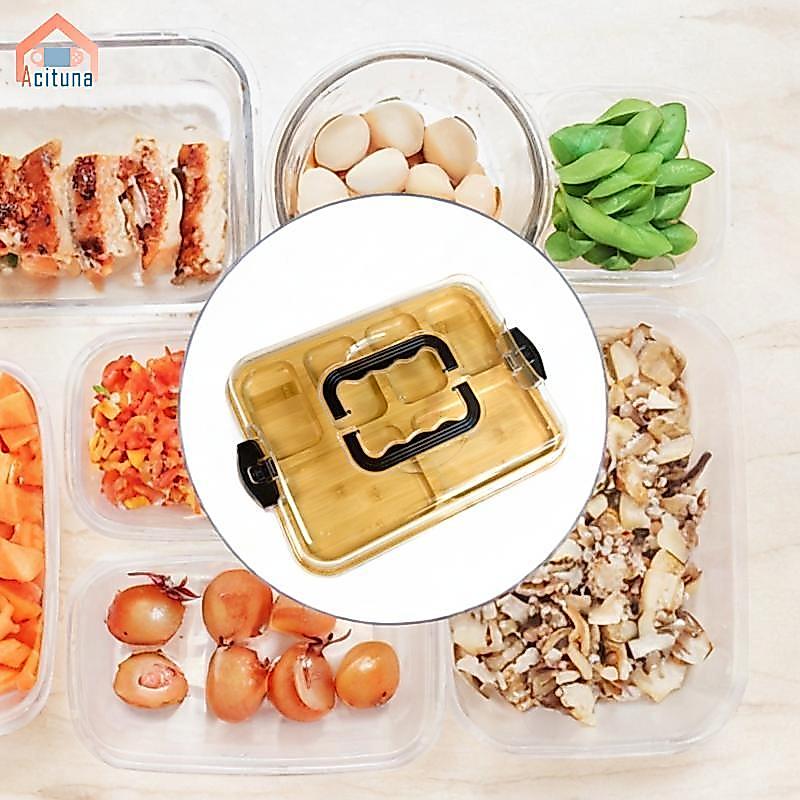 Tre Phô Mai Ban Ngăn Đựng Đồ Ăn Nhẹ Có Thể Tái Sử Dụng Nắp Tre Hộp Dã Ngoại Tre Khay Cho Tiệc Sinh Nhật