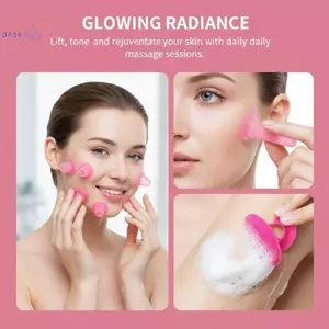 Bình Massage Chân Không Silicon Chống Massage Mặt Hút Mặt Ne Nâng Da Cạo Guasha Chống Nhăn