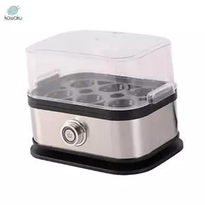 Nồi trứng đa chức năng Máy hấp trứng điện bằng thép không gỉ Máy luộc trứng có nắp cho bữa sáng nhà bếp