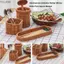 Giỏ đựng rau củ quả bánh mì YUJINI, độ cứng 7 kiểu mây dệt Giỏ phục vụ, Giỏ mây gia dụng dệt tay Nhà hàng phục vụ màn hình để bàn