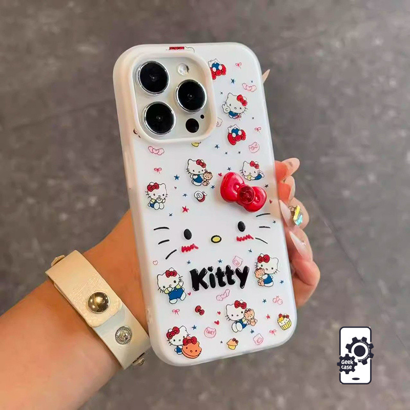 Ốp Lưng Cho Realme Cổ Điển Nơ Đỏ Hoạt Hình Apple Chống Vân Tay C85 C53 C63 C67 C65 C75 C51 C55 C35 C71 C21Y C20 C30 11 C21 C31 C33 5i 6i 5 C15 15X Note 50 60