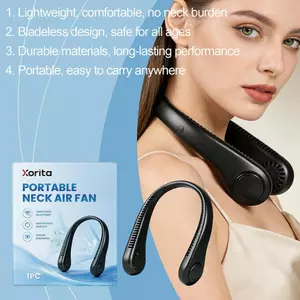 Quạt Cổ Cá Nhân 3 Tốc Độ Mặc Được Yên Tĩnh Làm Mát Máy Thổi Không Lưỡi Sạc Cổ Quạt Dành Cho Nam Cho Bố Mẹ Thể Thao Ngoài Trời jiwvn