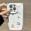 Ốp lưng nhãn dán nhà chó viền hồng ấm áp phù hợp với iPhone17promax 16/15/14/13/12