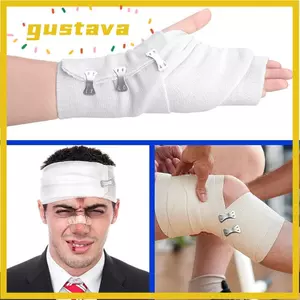 GUSTAVA 10 Chiếc Kẹp Băng Đàn Hồi, Nhôm Polyester Trắng Nâu Bạc Băng Thay Thế Kẹp, Băng Đàn Hồi Có Thể Thay Thế Hỗ Trợ Ổn Định