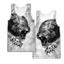 Tiger Lion 3D Nam Tank Top, Animal Gym Street Vest, Áo thun thể hình không tay mềm mại thoáng khí