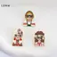 LUImo 3 / 4 Cá Tính Nga Làm Tổ Búp Bê Hình Thổ Cẩm Kẹp Sáng Tạo Hoạt Hình Kim Loại Trang Sức Phụ Kiện Huy Hiệu SBS