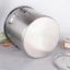 Hộp đựng ngũ cốc nhà bếp DONOVANQQ, Thép không gỉ 304 có nắp đậy Xô đựng sữa, Chống ẩm thực thực tế chống sâu bệnh có tay cầm Xô súp căng tin