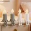 {AKIN} Hình nến phát sáng in 3D Tượng nến mô phỏng phát sáng trong bóng tối Đèn ngủ LED để trang trí bàn phòng ngủ gia đình trong nhà {a}