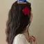 MAKY Retro Đỏ Hồng Hoa Hồng Sang Trọng Thanh Lịch Thời Trang Kẹp Tóc Bên Kẹp Tóc Phụ Kiện Tóc VN