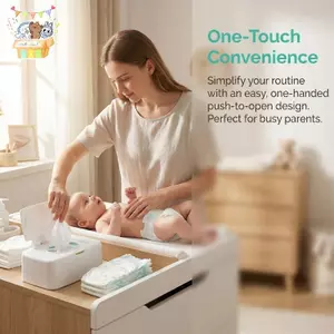 Hộp đựng khăn giấy ướt lớn 1 chiếc khăn lau Hộp đựng đồ di động để sử dụng ngoài trời cho hộ gia đình ELWW
