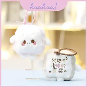 Mặt dây chuyền sang trọng đậu phụ cho túi Móc khóa có dây Polyester cho bé gái