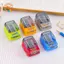 CANAMEK 2 Chiếc Hoạt Hình Dễ Thương Xe Mô Hình Đôi Lỗ Bút Chì Mài Trẻ Em Bút Chì Mài Sinh Viên Văn Phòng Phẩm Đồ Dùng Học Tập Quà Tặng CSF