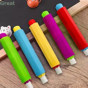 TUYỆT VỜI 5 Cái / bộ Giá đỡ phấn, Tấm bảo vệ phấn có thể điều chỉnh có thể tái sử dụng, Màu sắc chất lượng cao Vỏ phấn cầm tay không bụi ngẫu nhiên