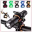 JRP 360°Xoay Xe Đạp Kẹp Kẹp Đèn Pin Gắn Giá Đỡ Xe Đạp Xe Đạp Đèn LED Đèn Pin Gắn Đèn Pin Phụ Kiện Xe Đạp JRP