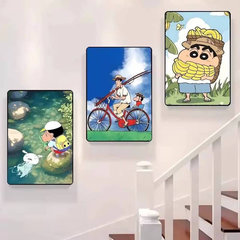 Anime Crayon Shin-chan poster Treo Tường Nghệ Thuật Nhà Phòng Khách Phòng Ngủ Thanh Trang Trí Thẩm Mỹ