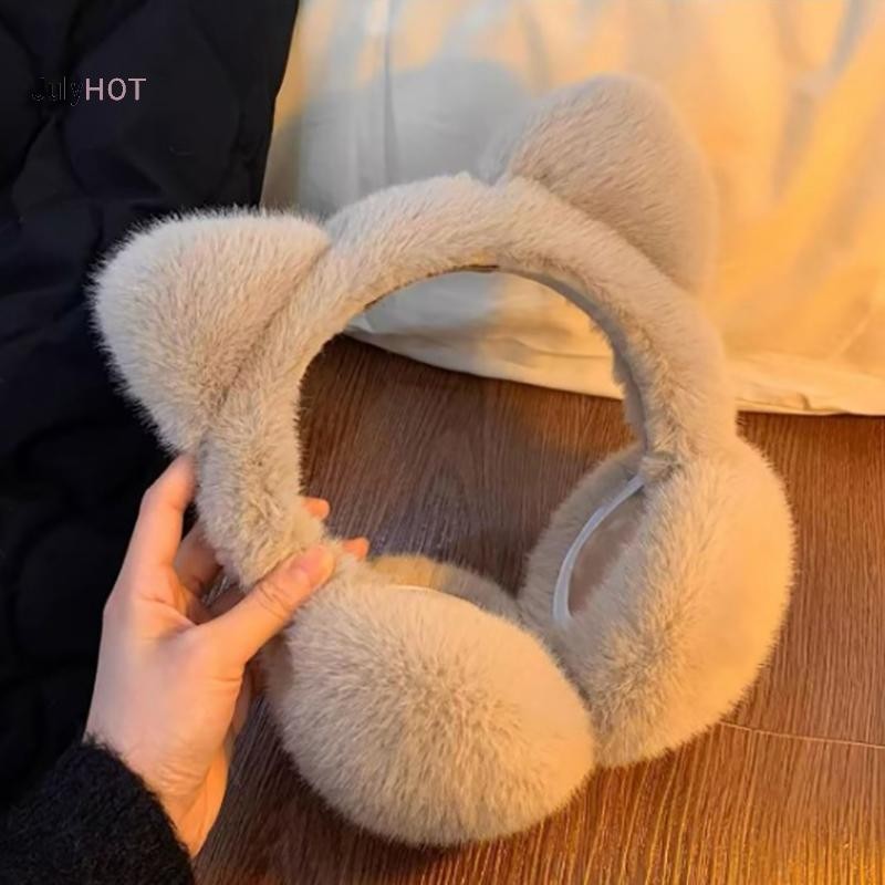 JULYHOT Tai Dễ Thương Sang Trọng Mùa Đông Bịt Tai Trẻ Em Người Lớn Đi Xe Đạp Ấm Bảo Vệ Tai Chống Gió Tai Ấm Áp Muffs Massivedeals