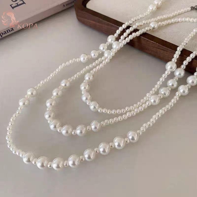 KOPA Vòng cổ ngọc trai nhiều lớp ngọt ngào - Trang sức tiệc cưới sang trọng