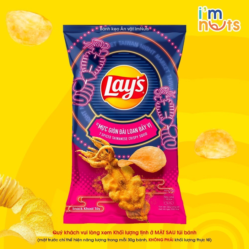 Combo 5 gói Snack Khoai tây Lays đủ vị gói to  5x gram Date xa Đảm bảo chất lượng