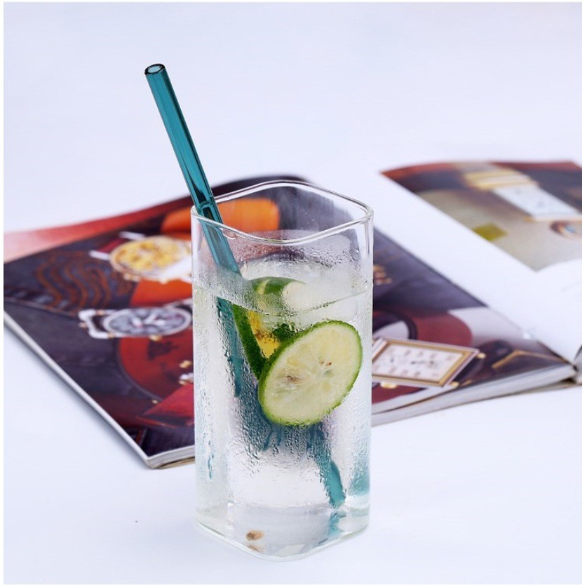 Ly Cốc Thủy Tinh Hình Trụ Dùng Uống Trà, Nước Pha Các Loại Đồ Uống Dung Tích 300 ml, 600 ml