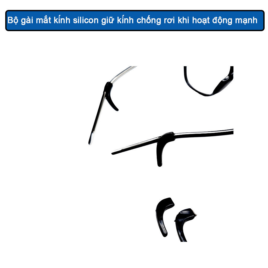 M9 Bộ gài mắt kính silicon giữ kính chống rơi khi hoạt động mạnh( 1 cặp ) MALAN