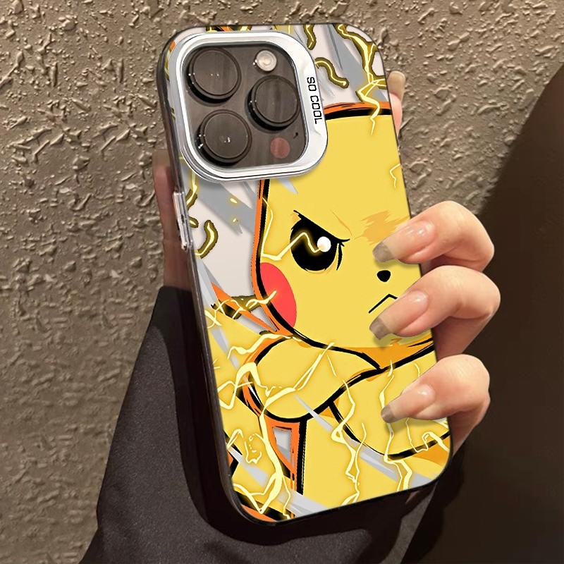 Ốp Lưng iPhone Hình Pikachu Giận Dữ Cá Tính - Tương Thích 16/15/14/13/12/11 Pro Max, XS Max, X
