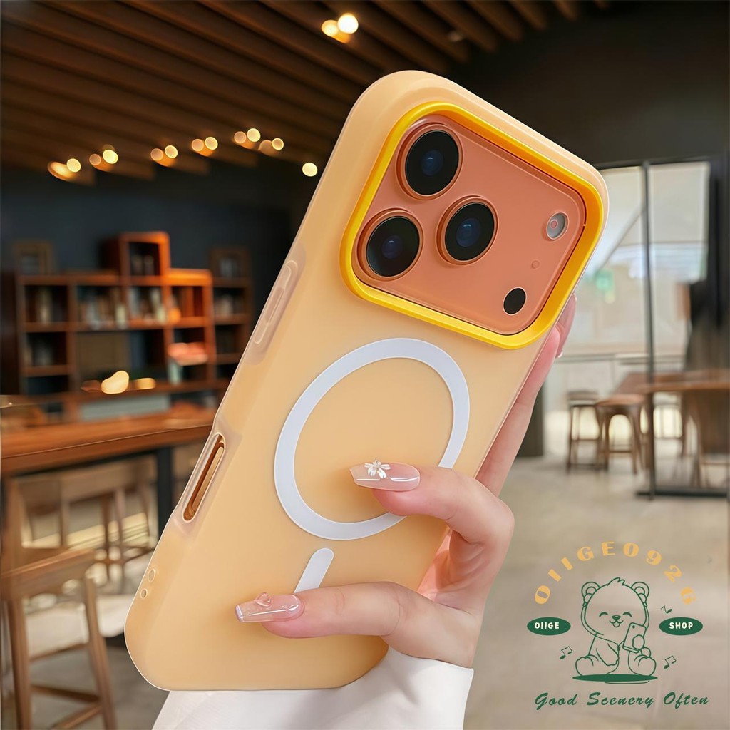 【 Ốp lưng iPhone17 】 Vỏ điện thoại từ tính màu thạch mờ iphone17 Pro Max 16 15 14 13 12 11 cho vỏ iPhone Vỏ mềm silicon TPU chống sốc