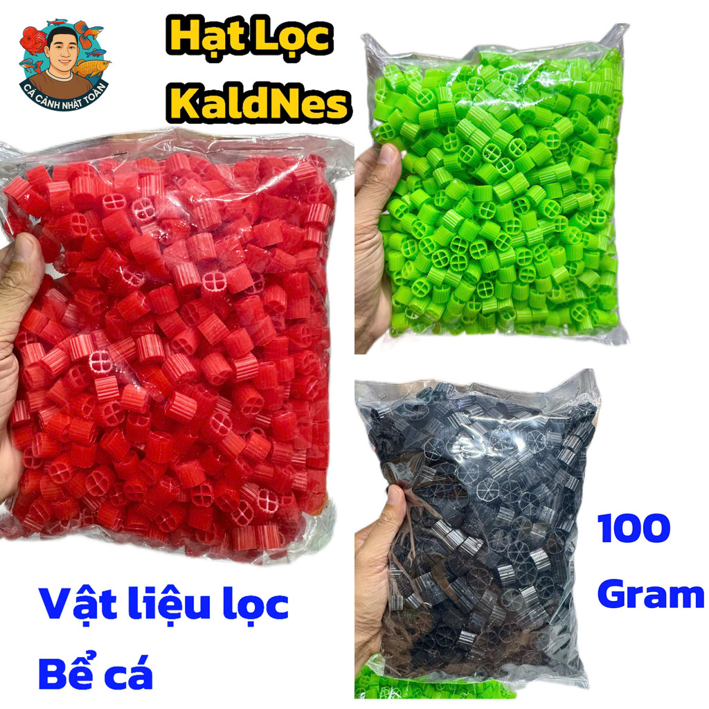 [Túi 100gram] Hạt Nhựa Kaldnes Vật Liệu Lọc Cho Bể Cá Cảnh