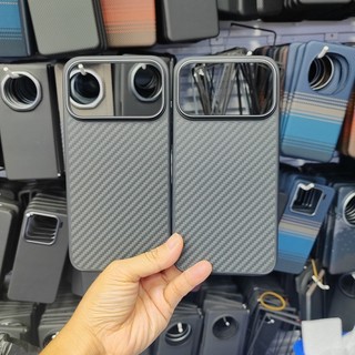 Từ Tính Nguyên Chất Aramid Sợi Carbon Ốp lưng iPhone 17 Pro Max 17 Air TPU Edge Sạc Không Dây Vỏ Chống Sốc Ốp Lưng