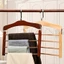 Móc treo quần MARGREDY, Giá đựng khăn chống trượt 5 lớp, Dụng cụ sắp xếp tủ quần áo bằng gỗ đổ xô chất lượng cao cấp cho cà vạt, khăn quàng cổ và hơn thế nữa