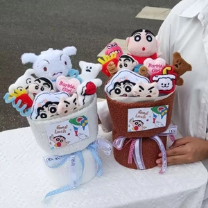 Hoạt Hình Crayon Shin-chan Sang Trọng Búp Bê Đồ Chơi Thú Nhồi Bông Sáng Tạo Bó Hoa Lễ Tình Nhân Giáng Sinh Tốt Nghiệp Quà Tặng Sinh Nhật