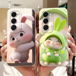Dành Cho Tecno Spark 40 Pro + 40Pro KM6 KM7 Vỏ Hoạt Hình Mèo Thỏ Dễ Thương Spark40 Pro Plus Vỏ Điện Thoại Silicon Mềm Bảo Vệ Ống Kính