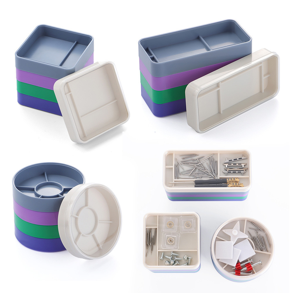 Hộp lưu trữ 5 lớp Công cụ sửa chữa đồng hồ Bộ phận đồng hồ Hộp lưu trữ Dụng cụ đồng hồ cho chuyển động thành phần vít