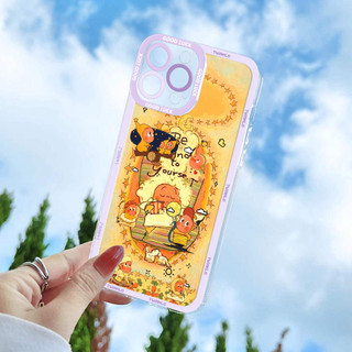 Ốp điện thoại hình ngôi sao nhỏ sơn dầu cho iPhone17 / 16 / 15 / 14 / 13 / 12 / 11 / 16E / pro Max / X / 7 / 8 khung màu vỏ mềm trong suốt bọc toàn bộ chống rơi và chống sốc